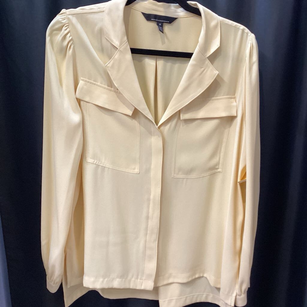 WHBM L/S Button Down TOPS Medium