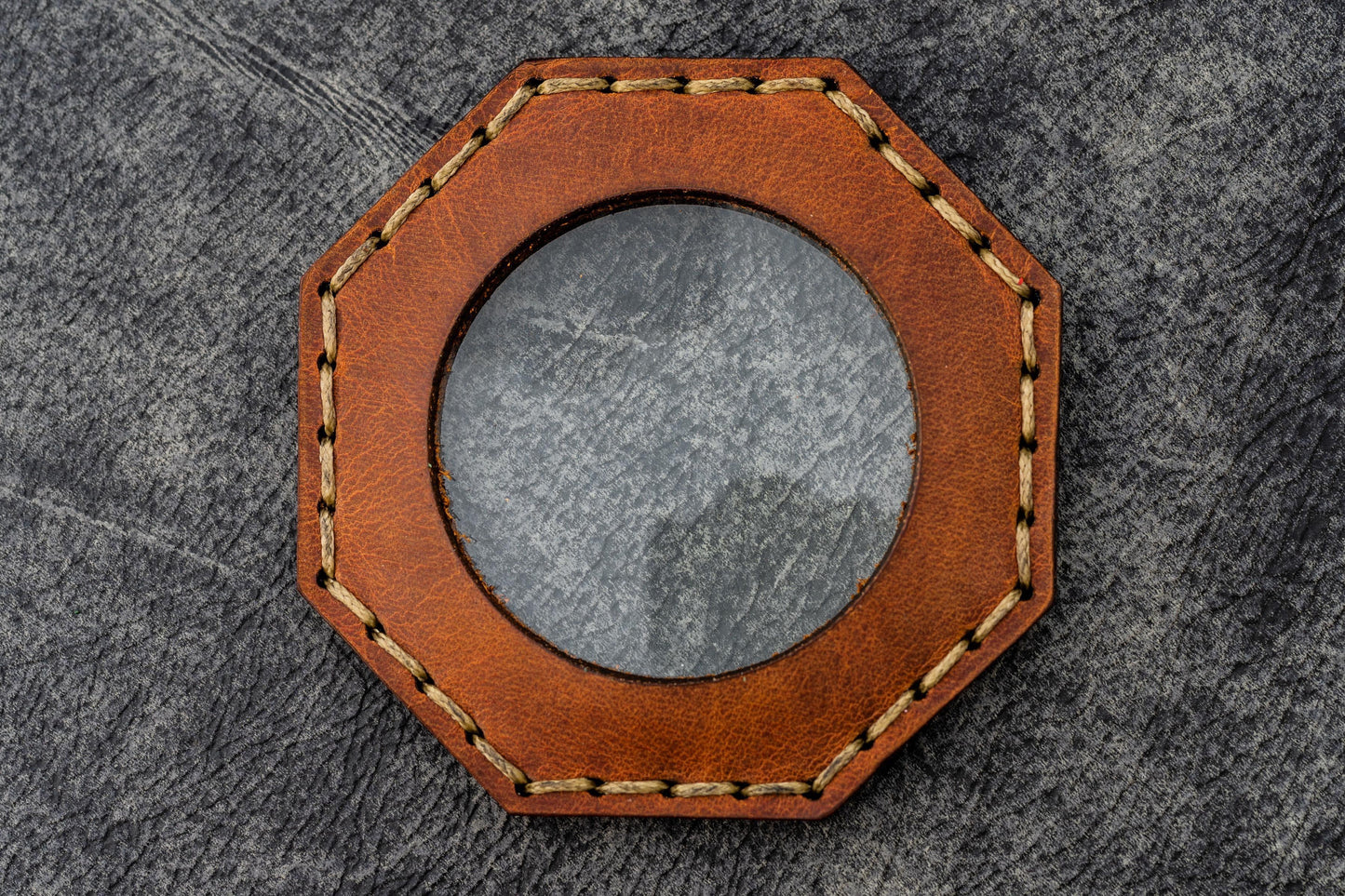 Leather Magnifying Glass Octagon