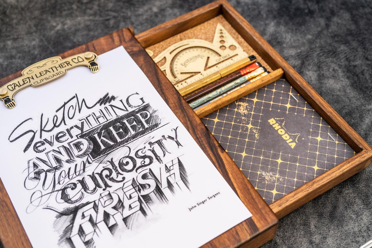 Wooden Sketchbox - Walnut