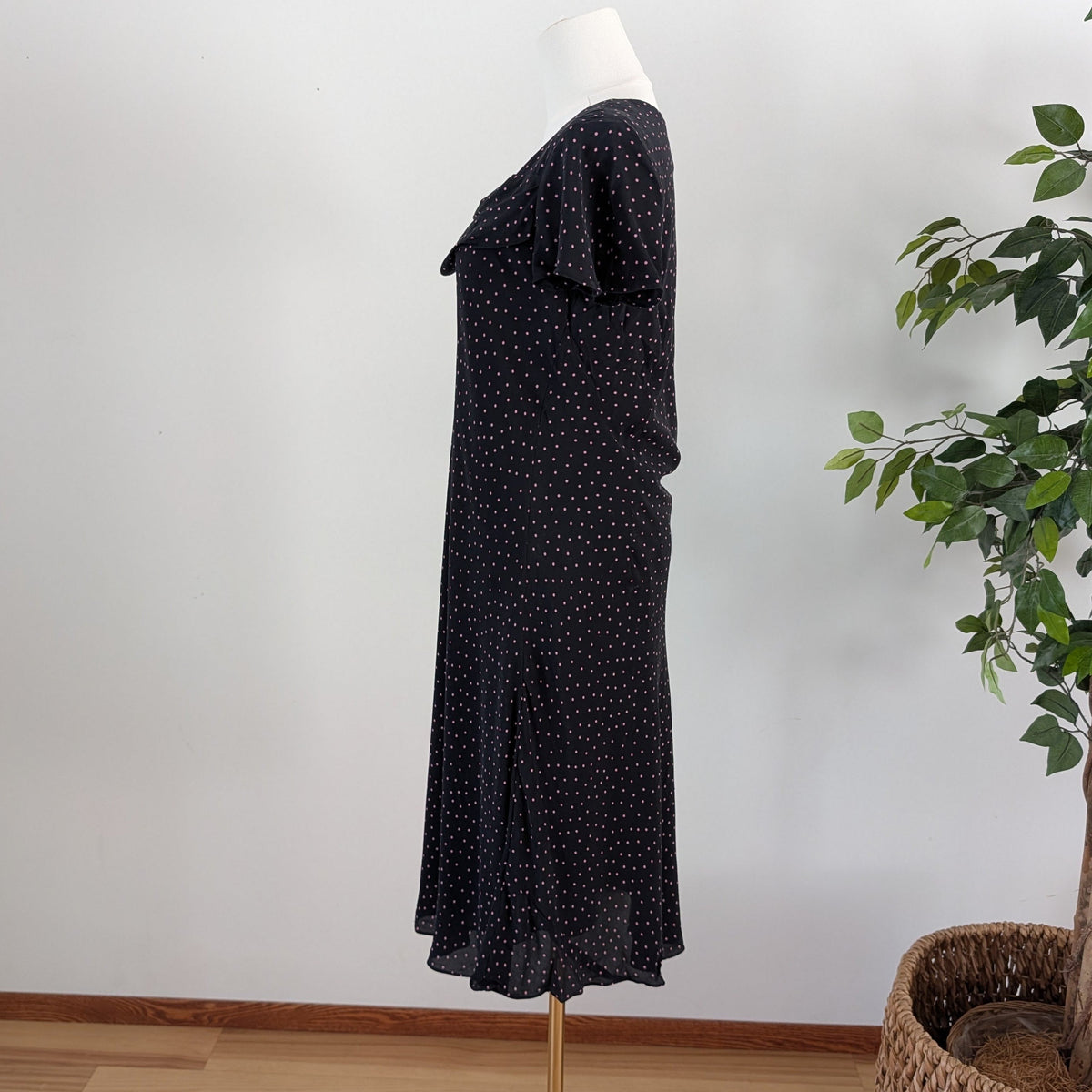 Coldwater Creek Silk Polkadot Dress - 8/M
