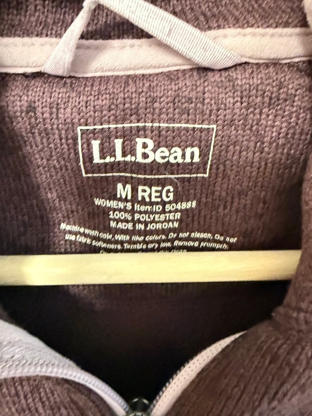 LL Bean Fleece Zip Up Jacket (M) oo*