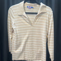 J McLaughlin V Neck Stripe SWEATERS M