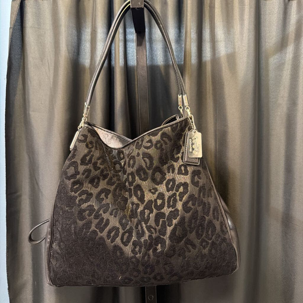 Coach Leopard Print on Print HANDBAGS Medium