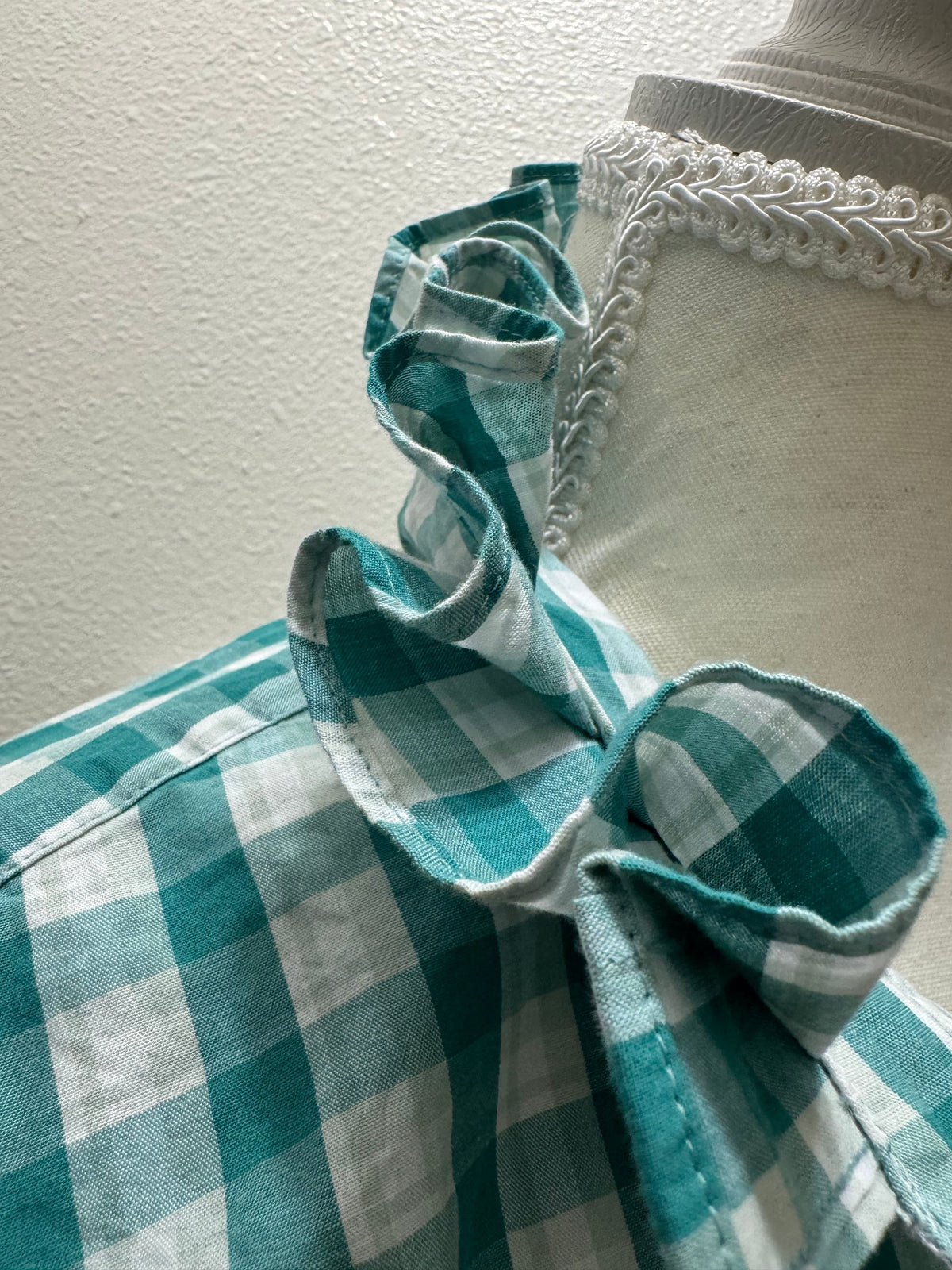 First Fall Drop - Brand New JCrew - Turquoise Gingham Long Sleeve - Multiple Sizes