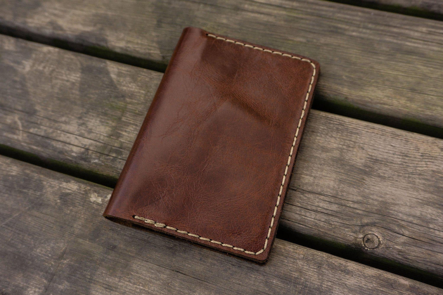 No.33 Personalized Leather Field Notes Cover - Brown
