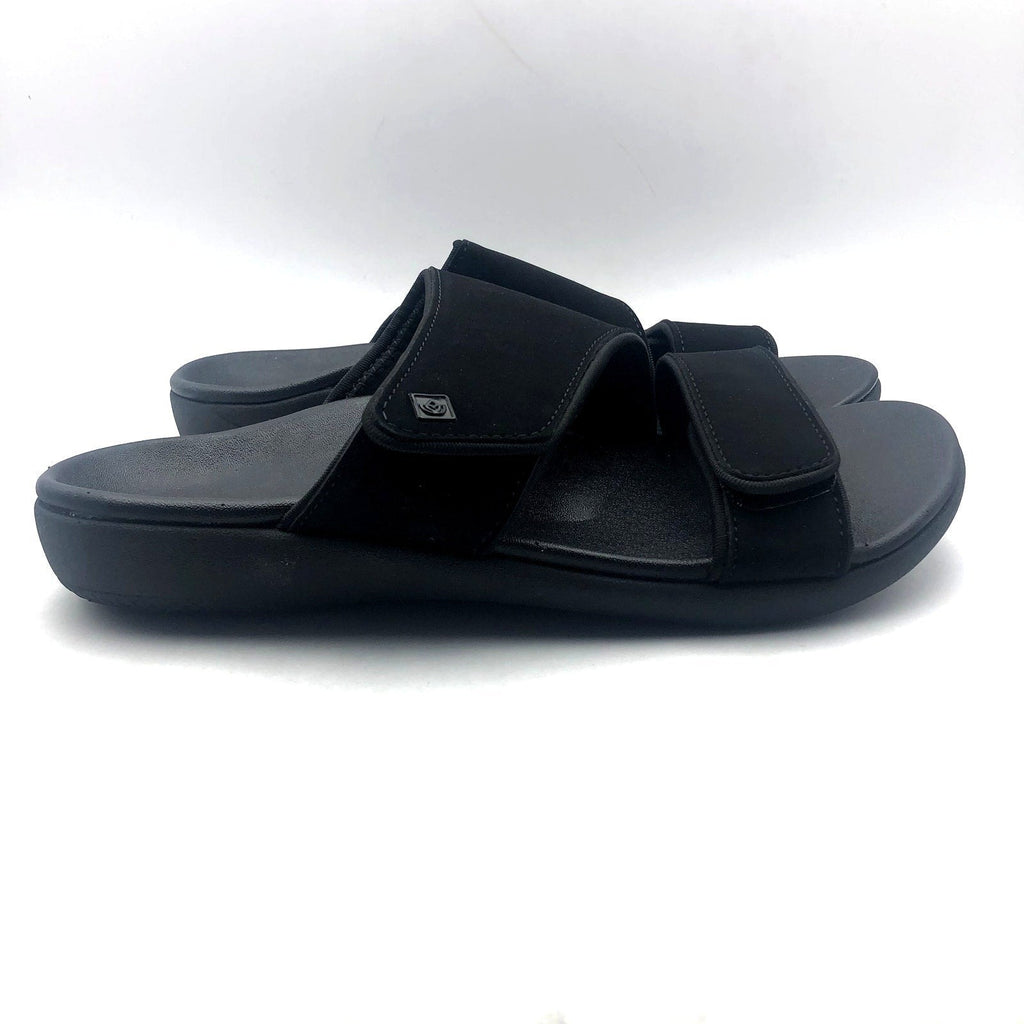Spenco Womens KHOLO NUEVO Comfort Slide Sandals Size 9.5B Black NWT
