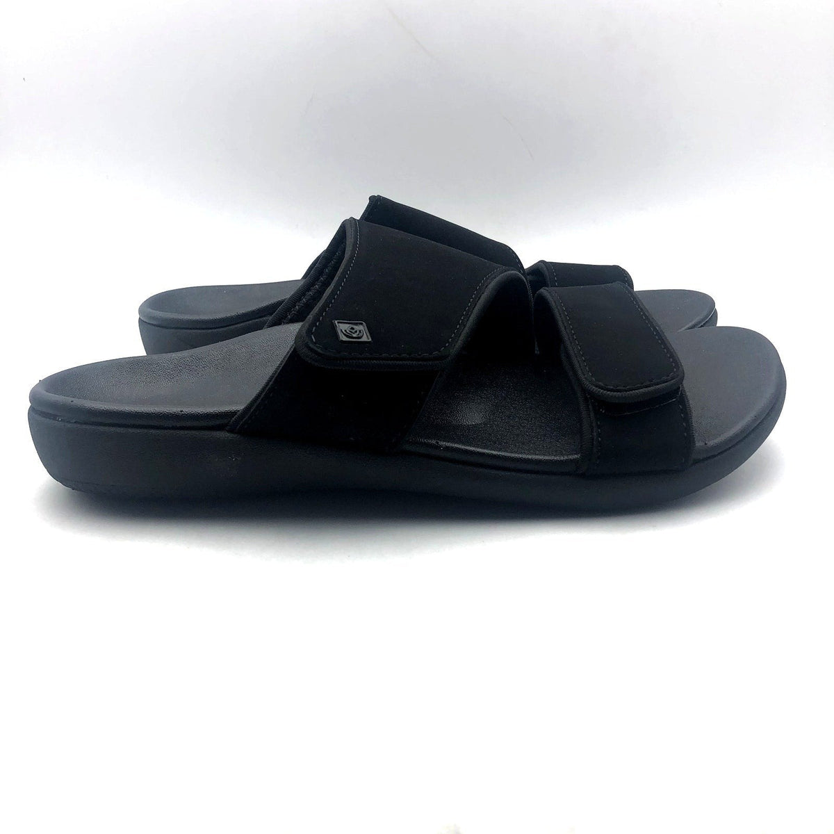 Spenco Womens KHOLO NUEVO Comfort Slide Sandals Size 9.5B Black NWT
