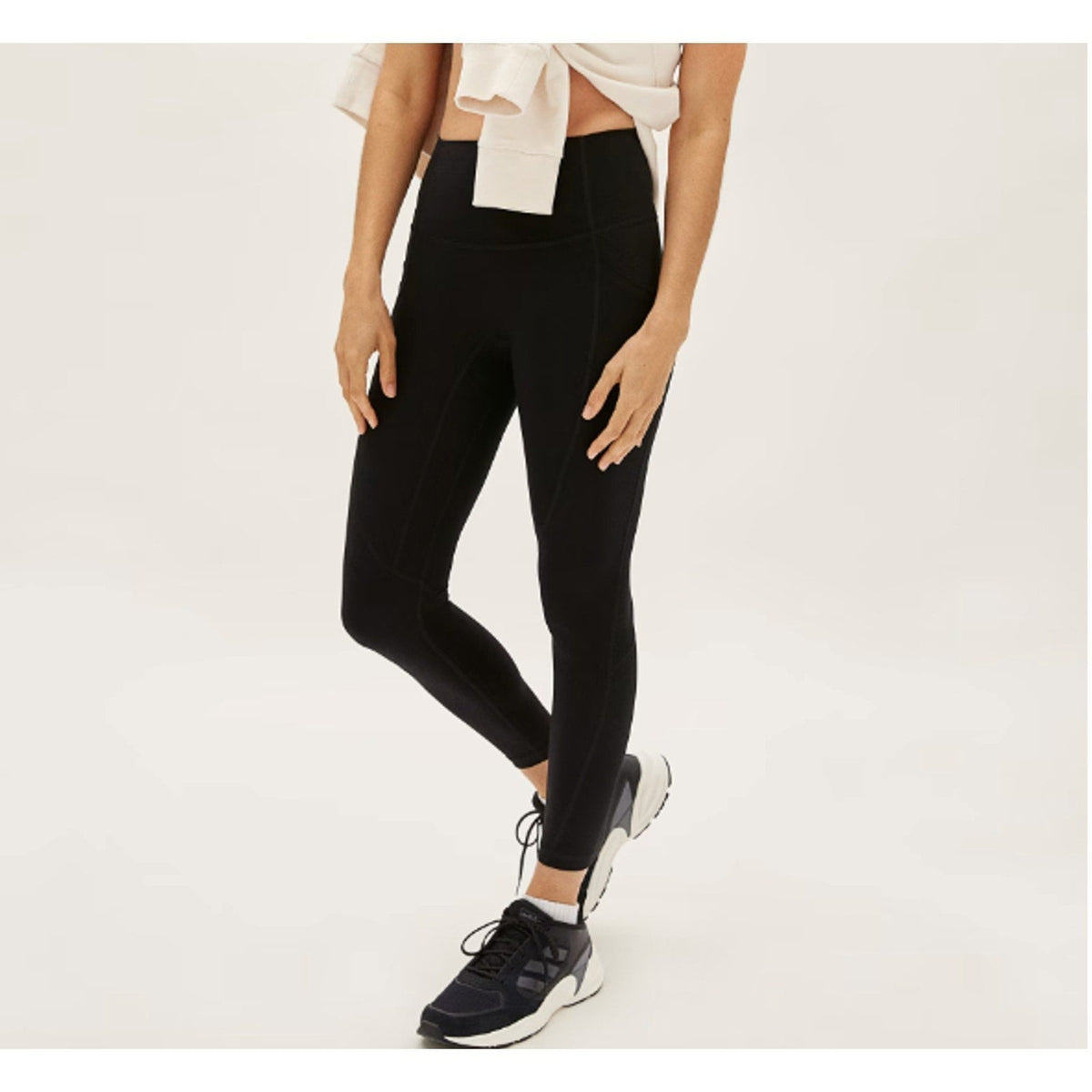 Everlane Womens The Perform Pocket Leggings XS Black High Waist NWT