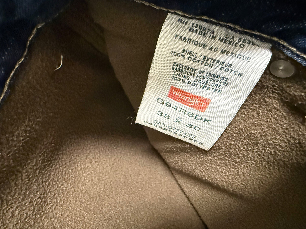 Wrangler Fleece Lined Carpenter Jeans (38x30)
