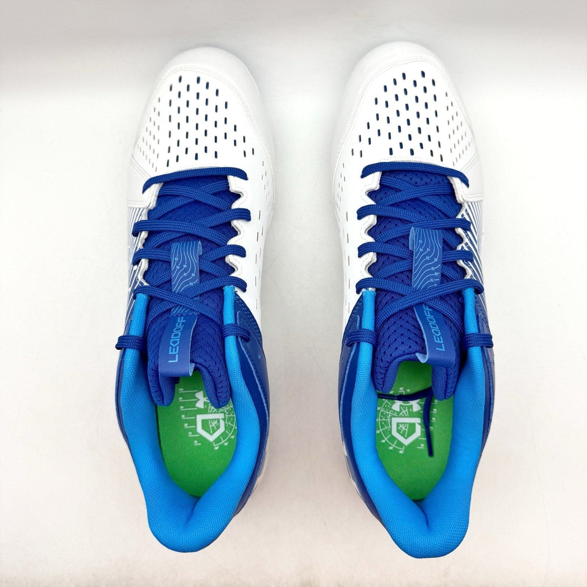 Under Armour Mens Leadoff Low Rm Baseball Cleats US 8.5 Blue White 3025589 NWOB