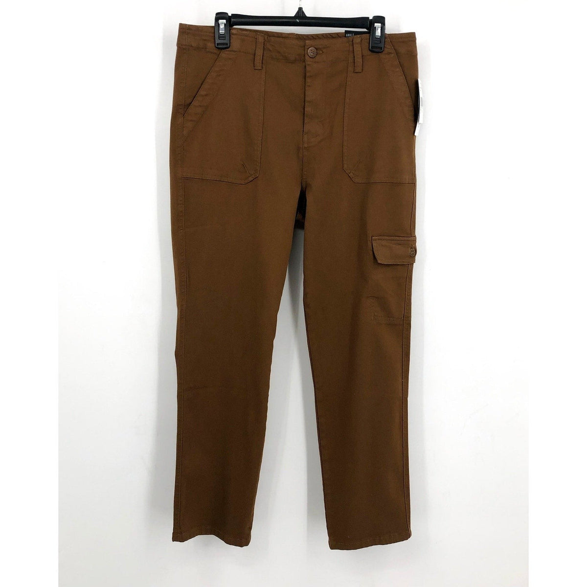 KUT FROM THE KLOTH Cargo Pants Size 12 Brown Autumn Ankle Straight Leg NWT