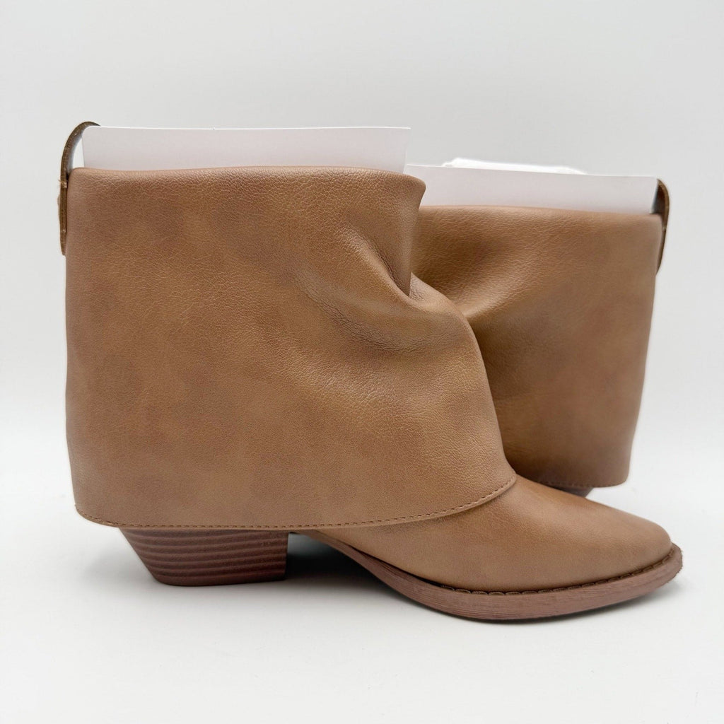 Zodiac Womens Malina Ankle Booties Size 6 M EU 36 Warm Taupe Vegan Leather NIB