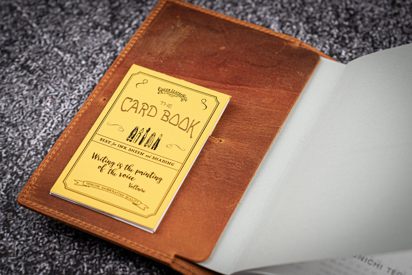 Leather Slim A6 Notebook / Planner Cover - Crazy Horse Brown