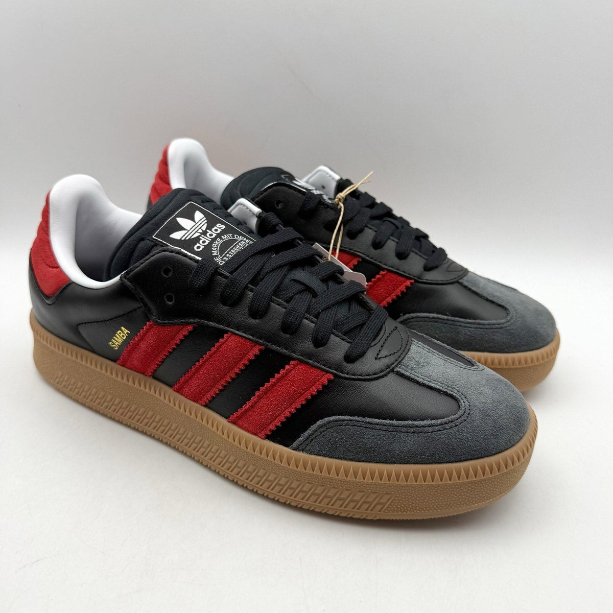 Adidas Samba XLG Sneakers MENS 8 WOMENS 9 Black Red Suede Athletic NIB