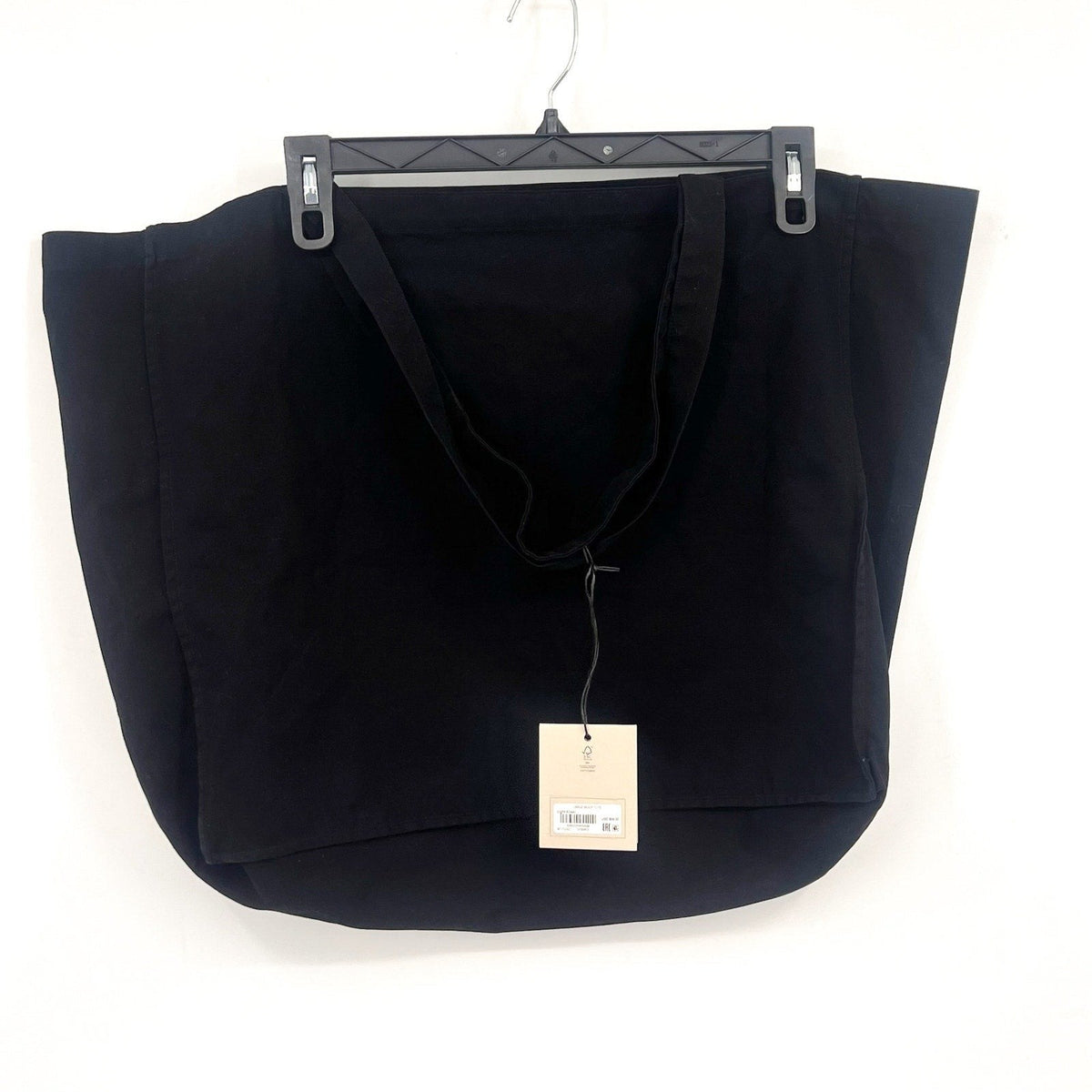 ALLSAINTS Unisex Large Biggy Tote One Size Black Logo 100% Cotton NWT