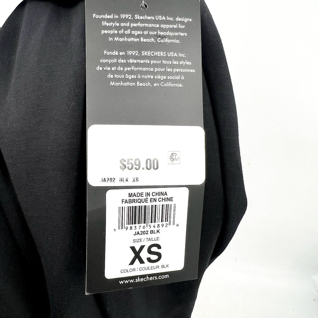 SKECHERS Women's Skechluxe Elevate Restful Hoodigan Jacket XS Black NWT