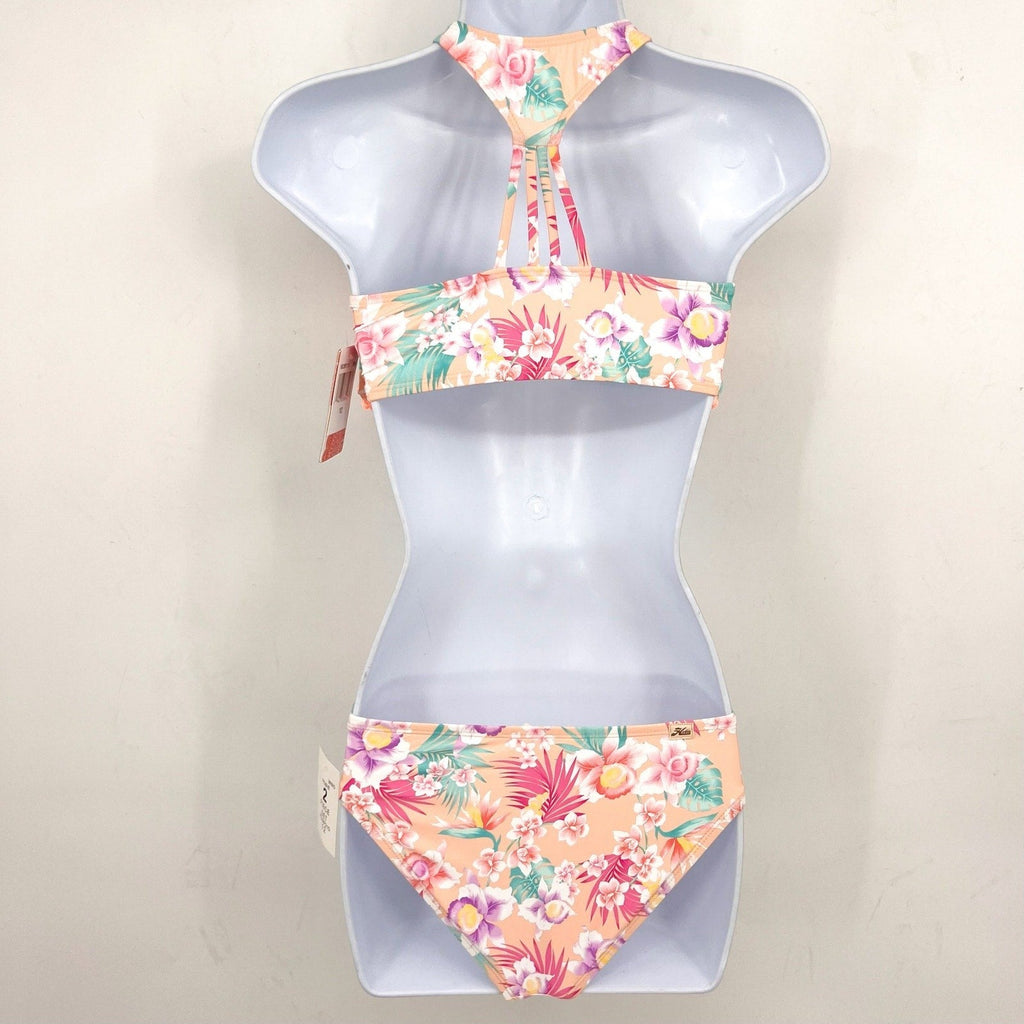 HOBIE Girls Bikini Top & Bottom Set Size 12 Pink Honolulu Honey NWT