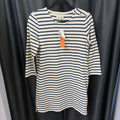 Madewell NWT Stripes 3/4 Slv DRESSES S