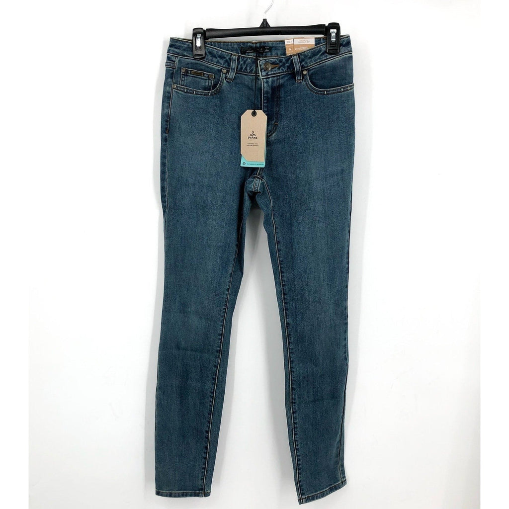 PRANA Women's Sienna Skinny Jeans 29x31 US 8 True Blue Stretch Denim NWT