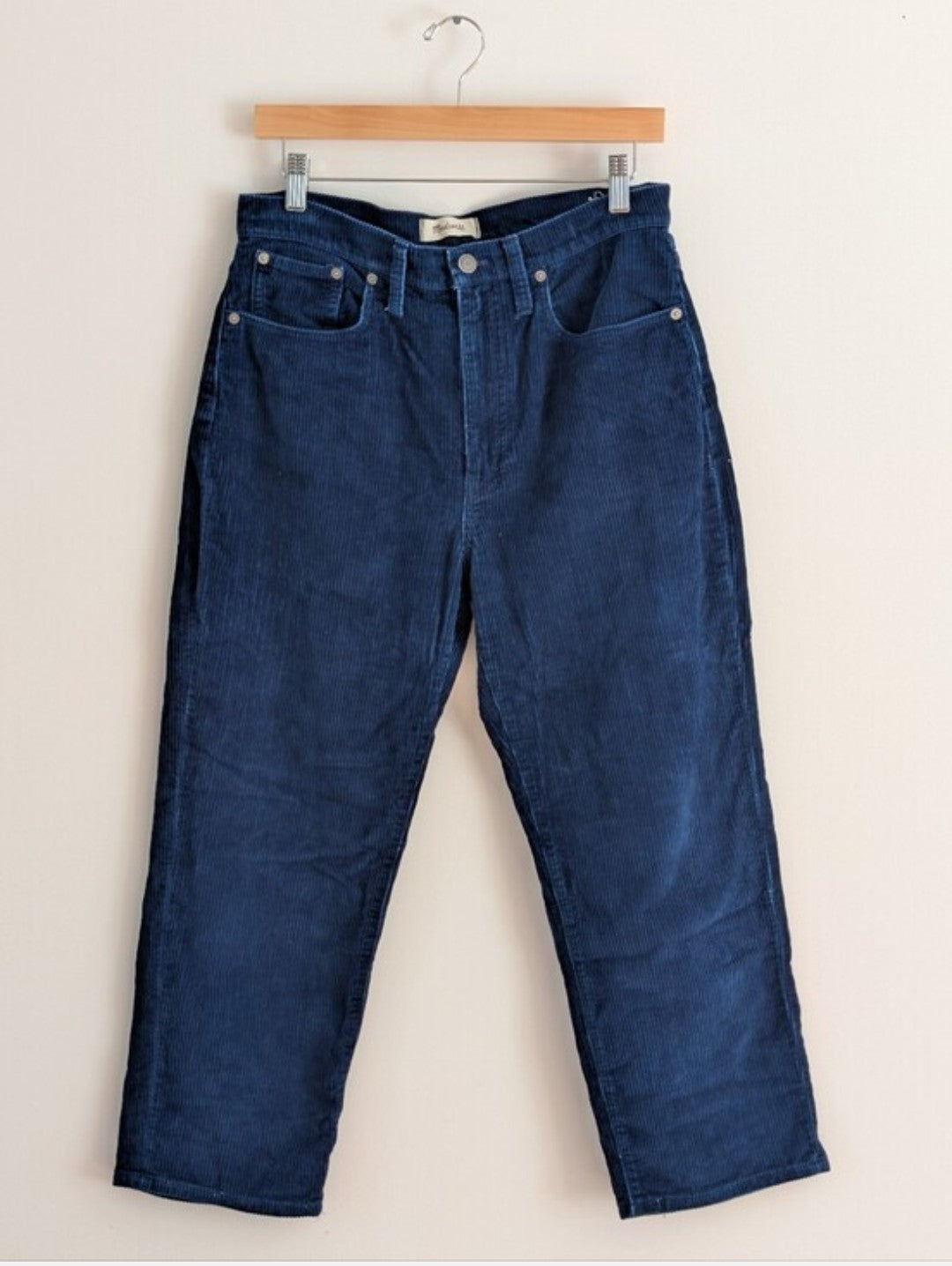 Madewell Blue Corduroy Dad Jean Pant - 28