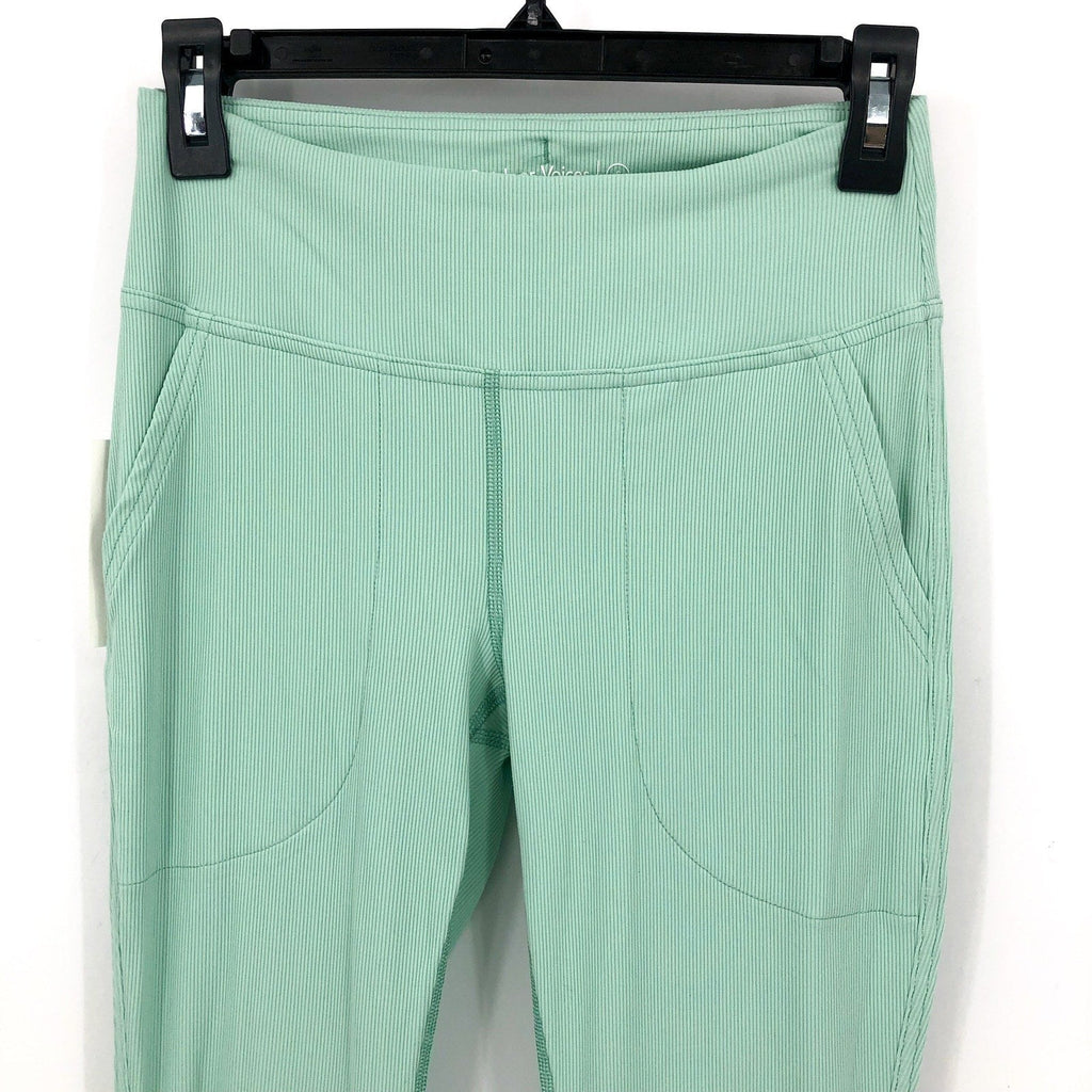 OUTDOOR VOICES Womens SuperForm Rib Flare Athletic Pants Small Green Patina NWT
