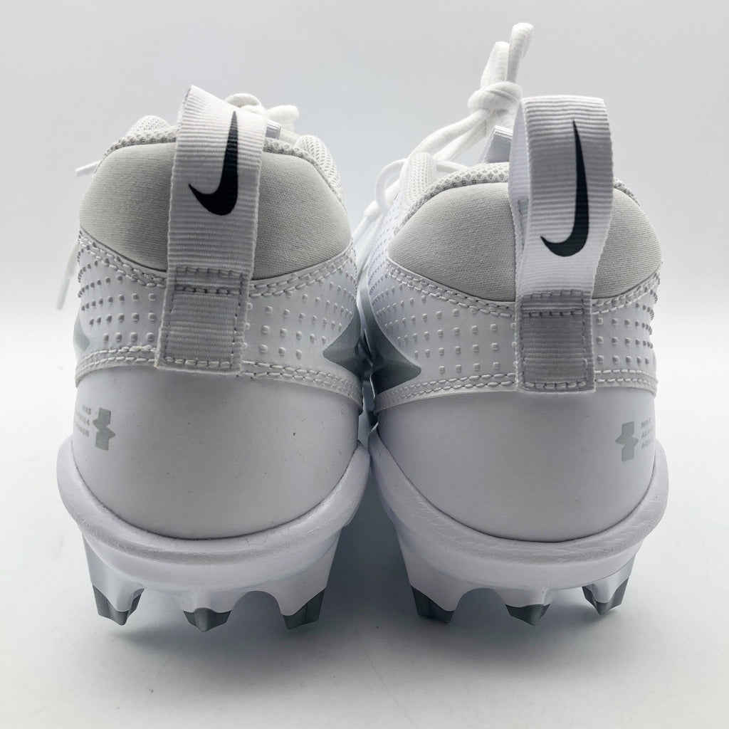 Nike Mens Alpha Menace 4 Varsity Molded Football Cleats Size 13 White Black NWOB