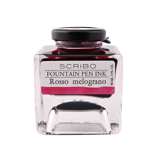 Scribo Rosso Melograno Ink Bottle- Red - 90ml