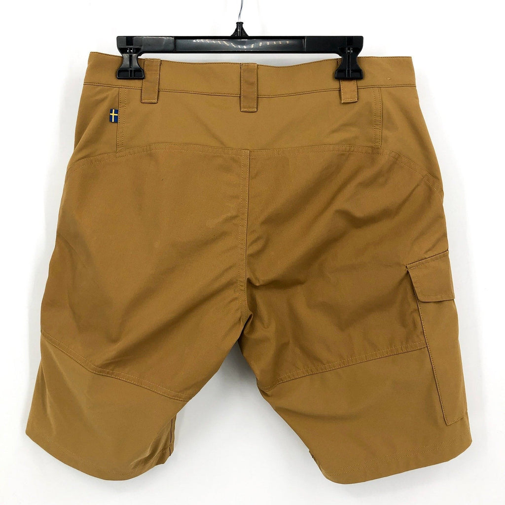 FJALLRAVEN Men's Abisko Outdoor Shorts Size 30- 31 Brown Tan Cargo G-1000 NWOT