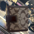 Coach Canvas Monogrammed Snap ACCESSORIES S