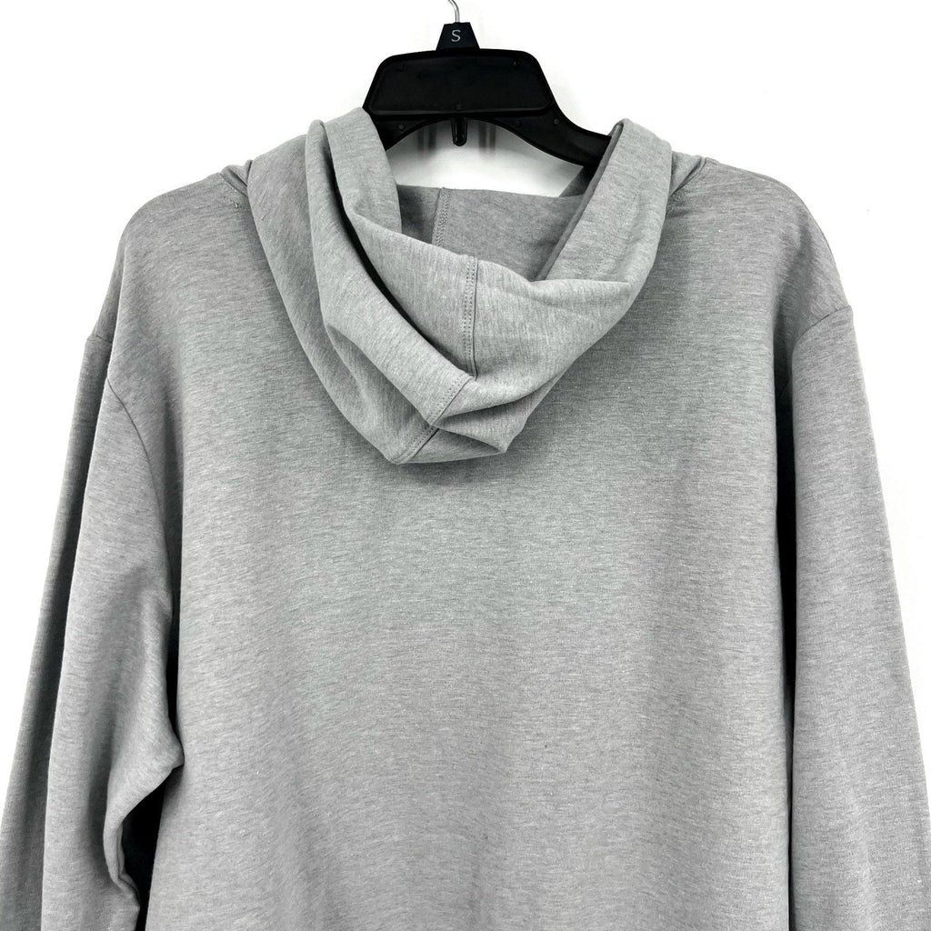 IDEOLOGY Women's Fleece Hoodie Large Grey Zinc Heather Sweatshirt NWT