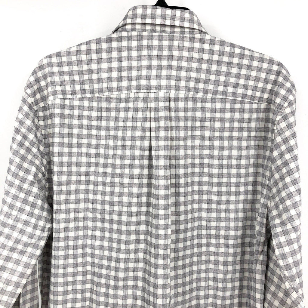 JOHNNIE O Men's Ashworth Performance Button Up Shirt Medium Light Gray NWOT