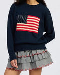 Jacquie The Label Coco Crewneck Flag Sweater