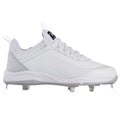 Rawlings Men Bullpen Low Baseball Cleats Size 13 White Gray Metal T4595 NWOB