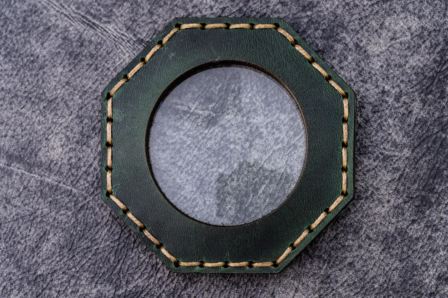 Leather Magnifying Glass Octagon