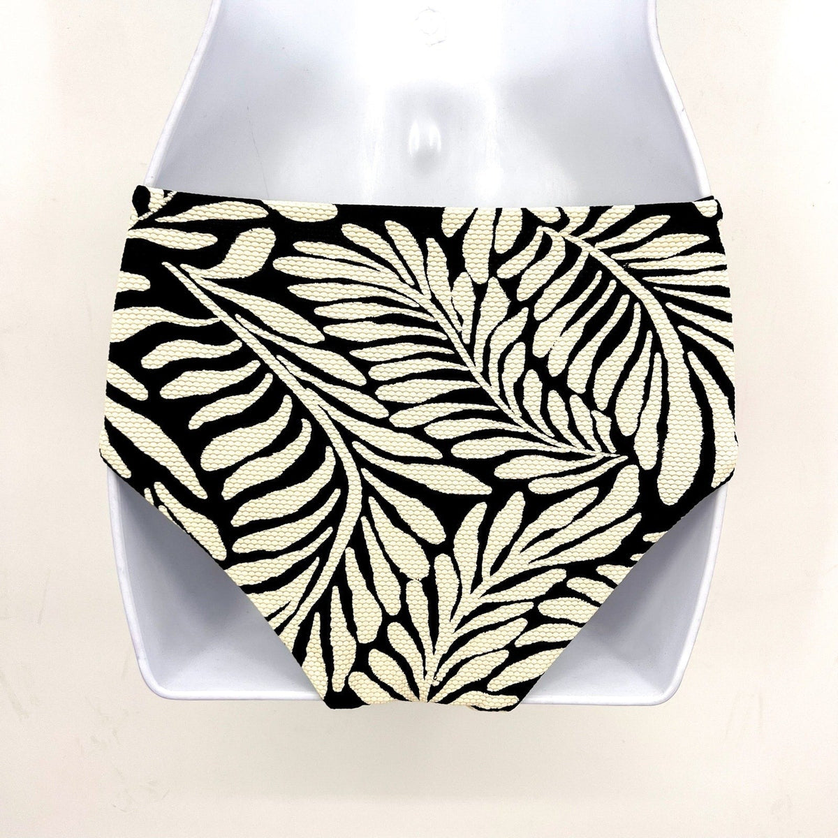 MAAJI Lush Feather Venus Classic Bikini Bottom Small Black/Yellow Reversible NWT