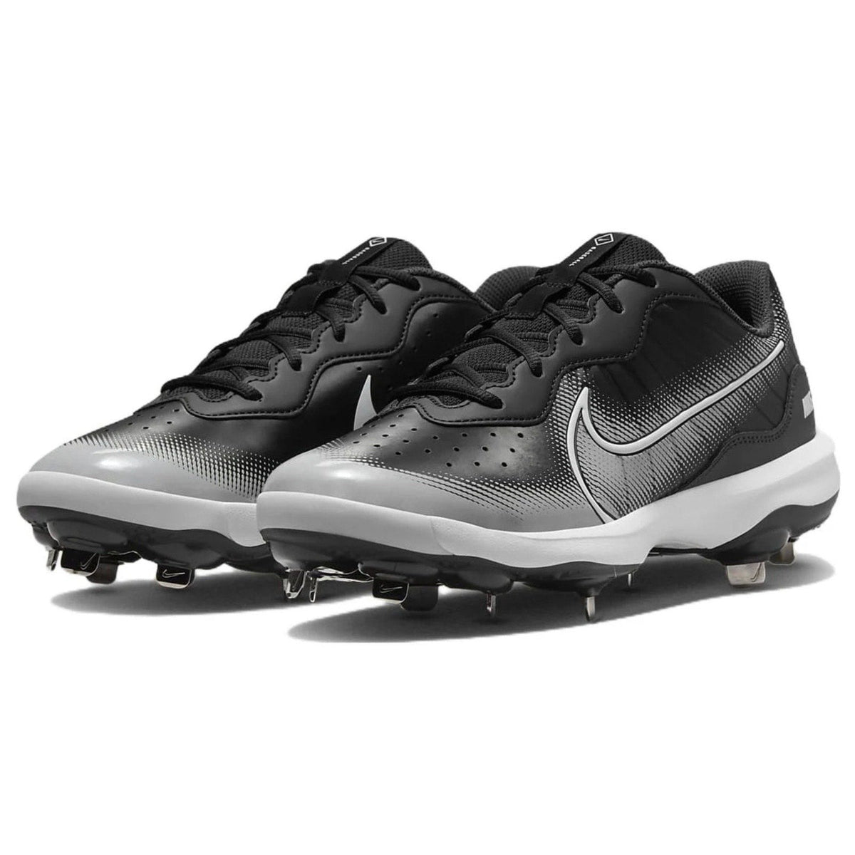 Nike Mens Alpha Huarache Varsity 4 Baseball Cleats Size 13 Black Grey Metal NWOB