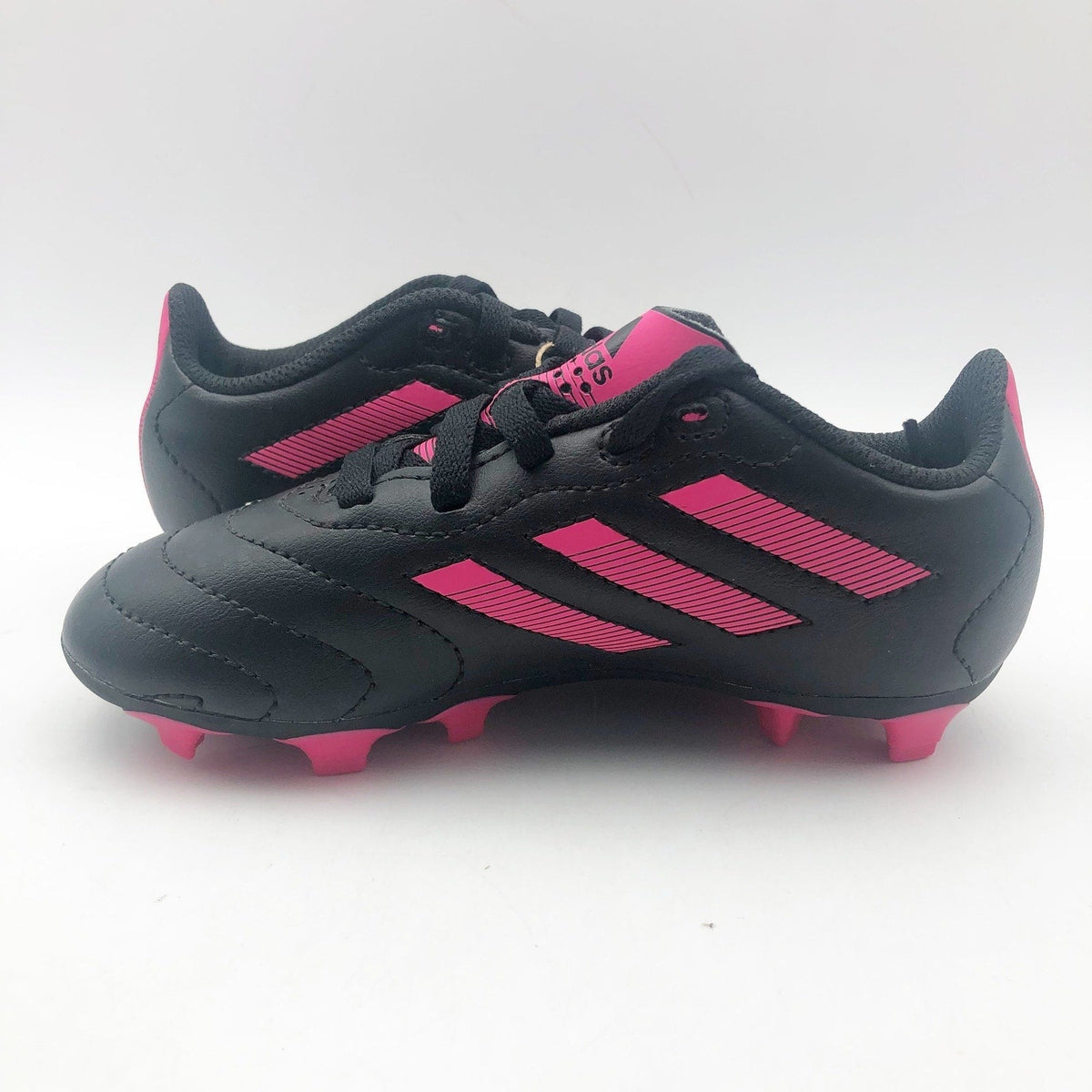 Adidas Little Kids Goletto VIII Firm Ground Soccer Cleats 11K Black Pink NWOB