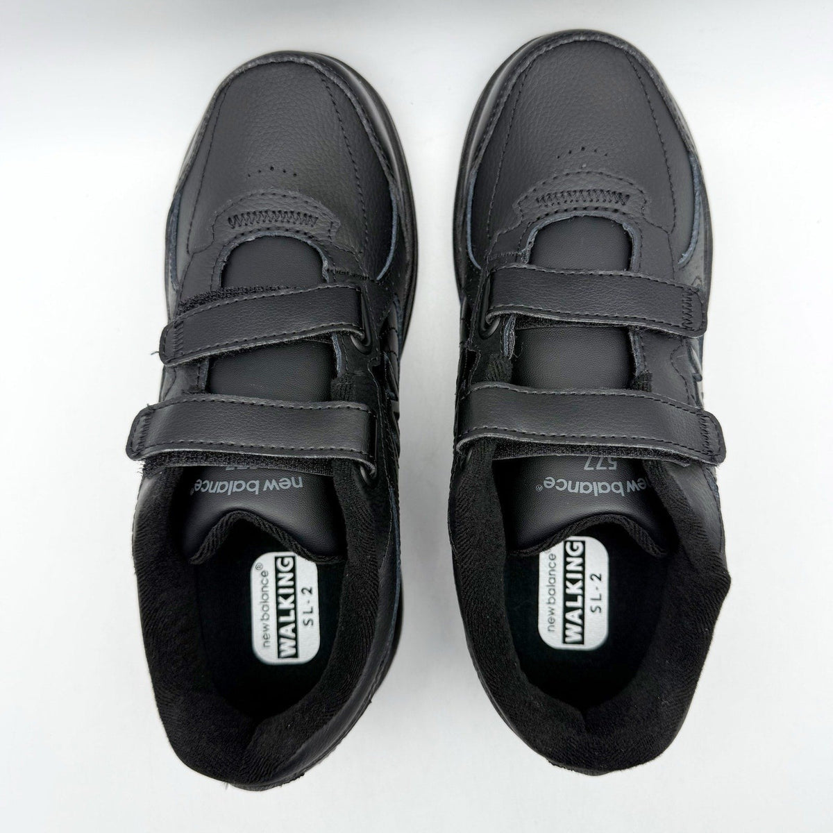 New Balance Womens 577 Walking Sneakers Size 7 EU 37.5 Black Hook-and-Loop NIB