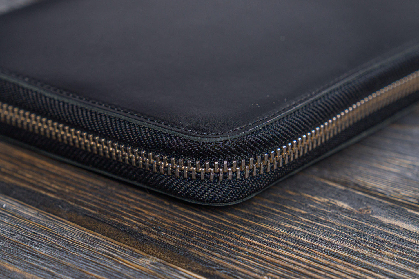 Leather Zippered A5 Leuchtturm1917 Notebook Folio - Black