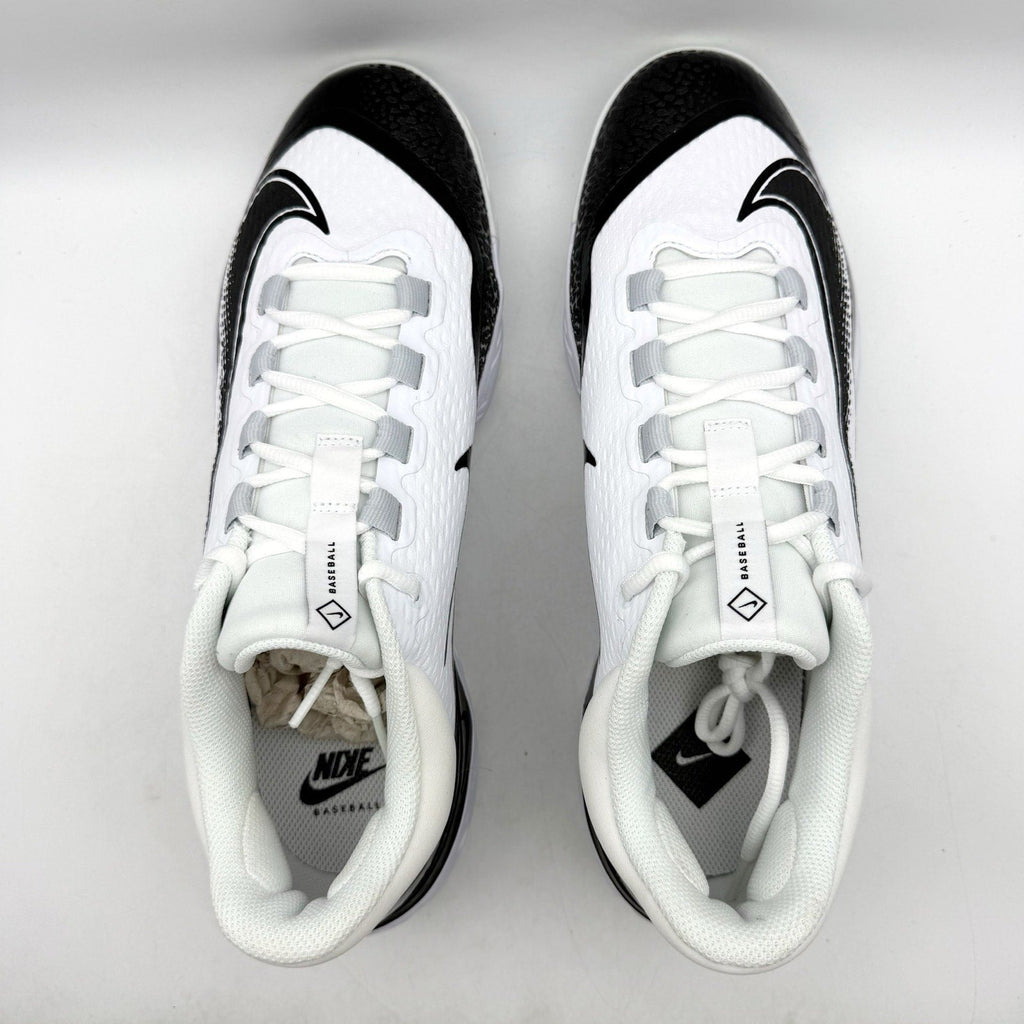 Nike MENS 11.5 Alpha Huarache Elite 4 Low MCS Baseball Cleats White FD6255 NWOB