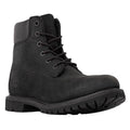 Timberland Premium Womens 6" Ankle Boots Size 6.5 Black Nubuck Leather WP NIB