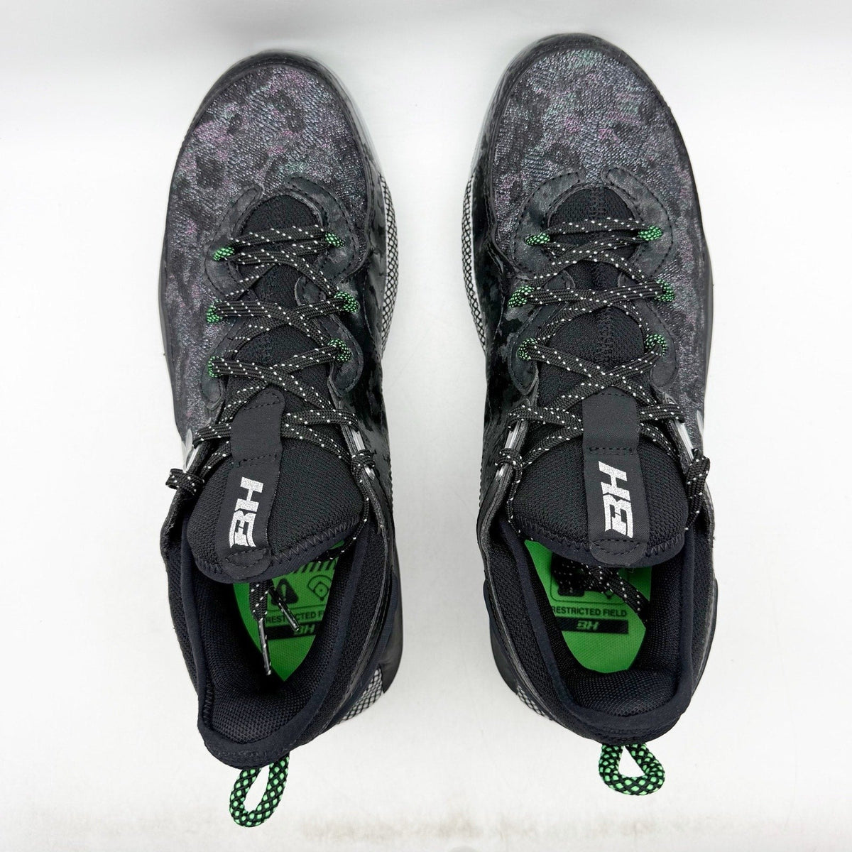 Under Armour Mens Harper 8 Elite Baseball Cleats Size 11 EU 45 Black Green NWOB
