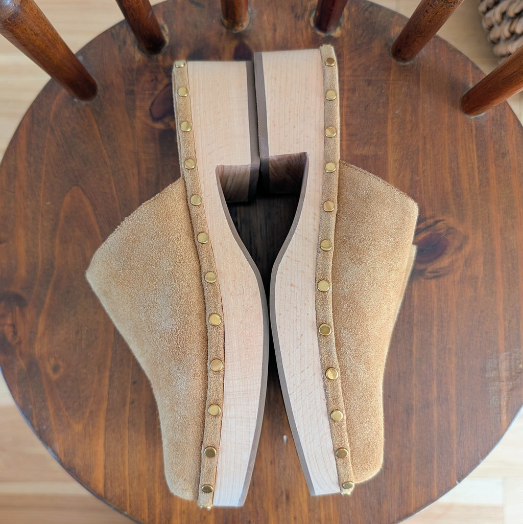 J.Crew Suede Leather Clogs - 7