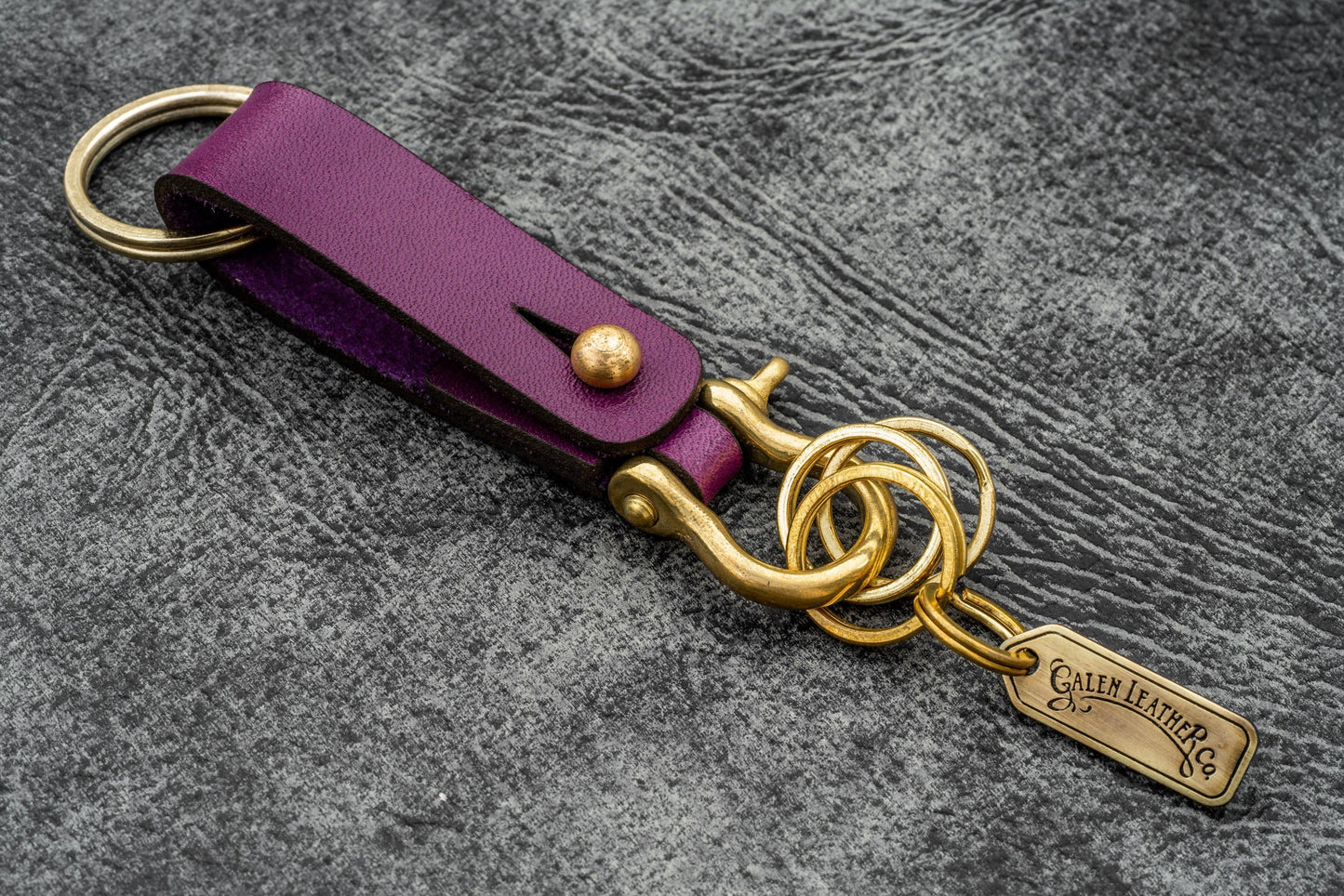 Leather Key Fob - California