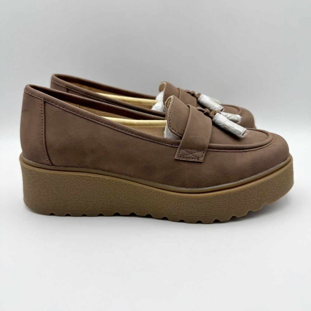 Soul Naturalizer Womens Josie Loafers Size 9.5M EU 40.5 Brown Slip-on NIB