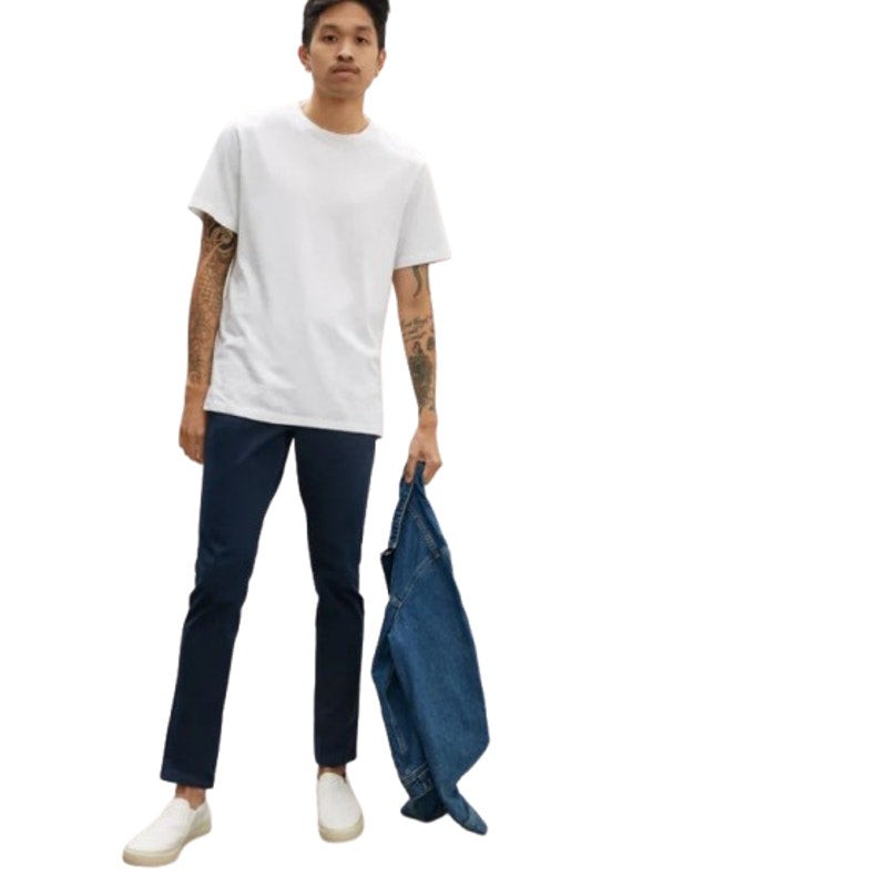 EVERLANE Men's The Performance 5-Pocket Pants 33x30 Navy Blue Stretch Chino NWT