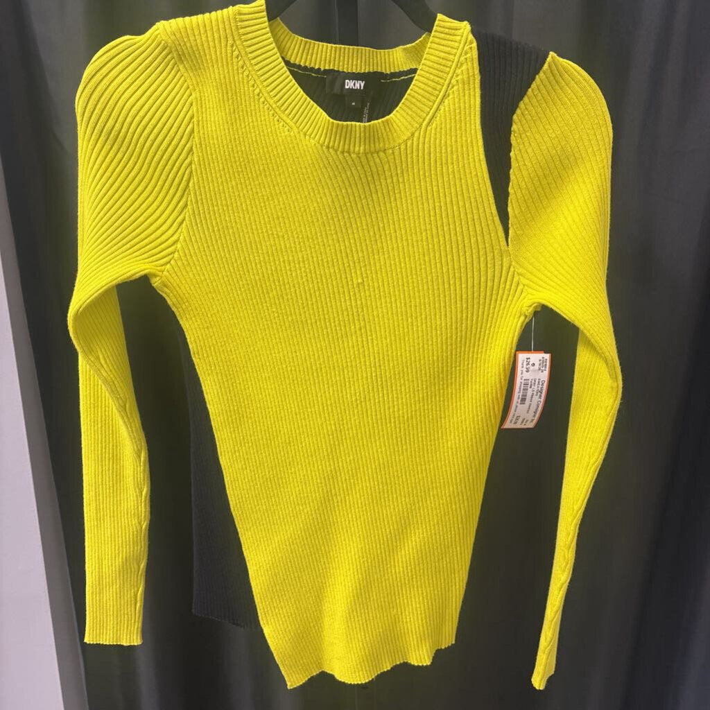 DKNY LS Ribbed Abstract SWEATERS M