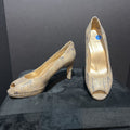 Stuart Weitzman Snake Embossed Heels SHOES 8