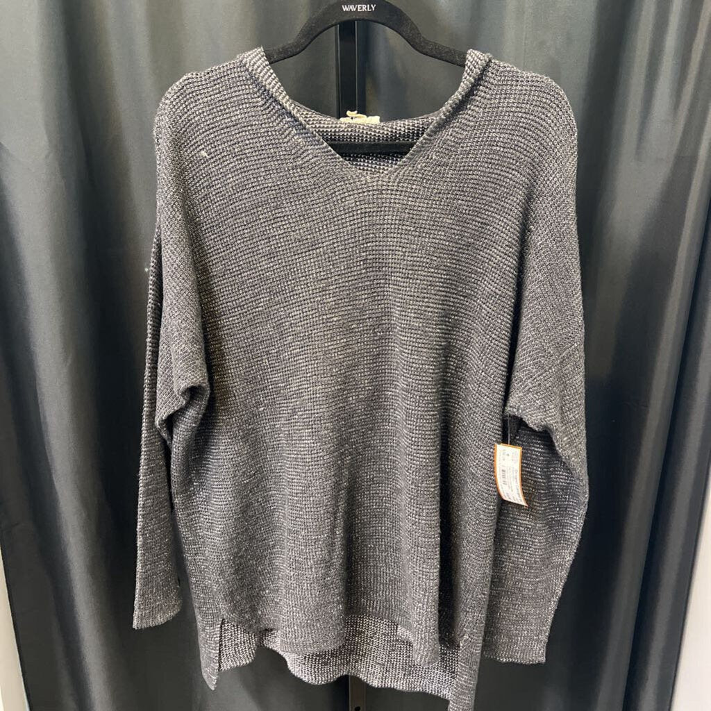 Eileen Fisher Knit Hoodie Cotton Linen SWEATERS 1x