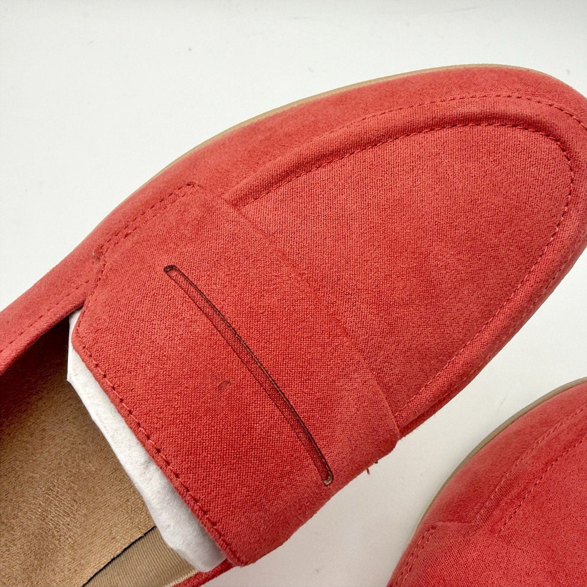 Dr. Scholls Womens Nice Day Loafers Size 9.5 M Red Microfiber NIB